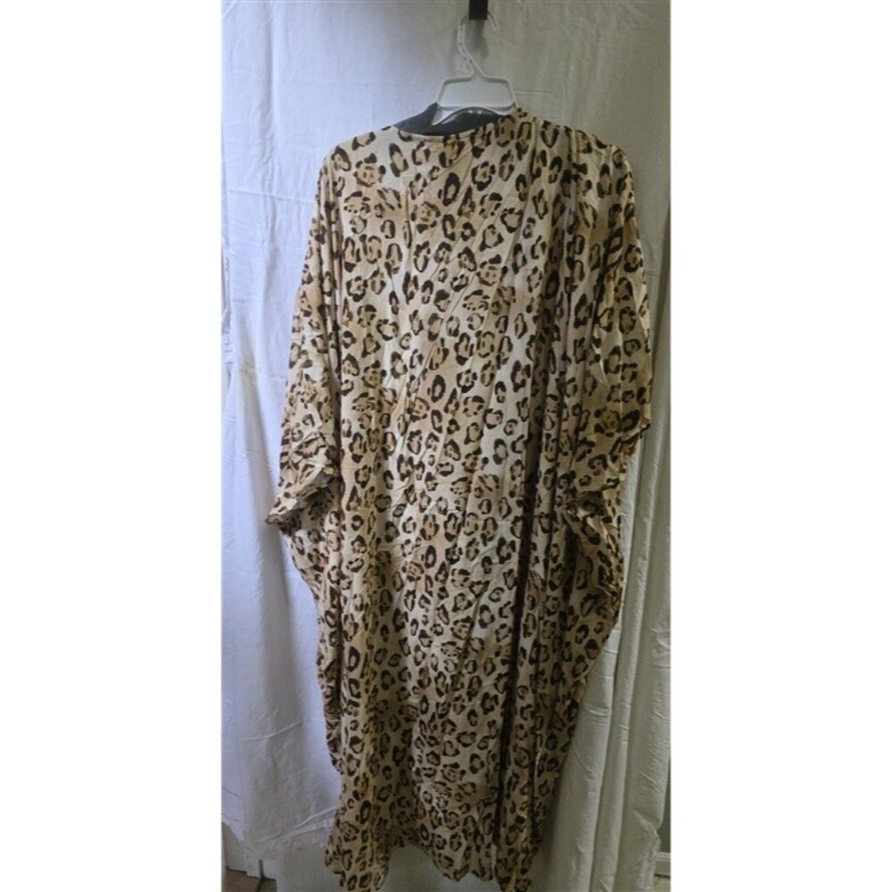 NWT PilyQ Q Jennifer O/S Leo Leopard Kimono Swim Cover-Up 125431 - Picture 4 of 8